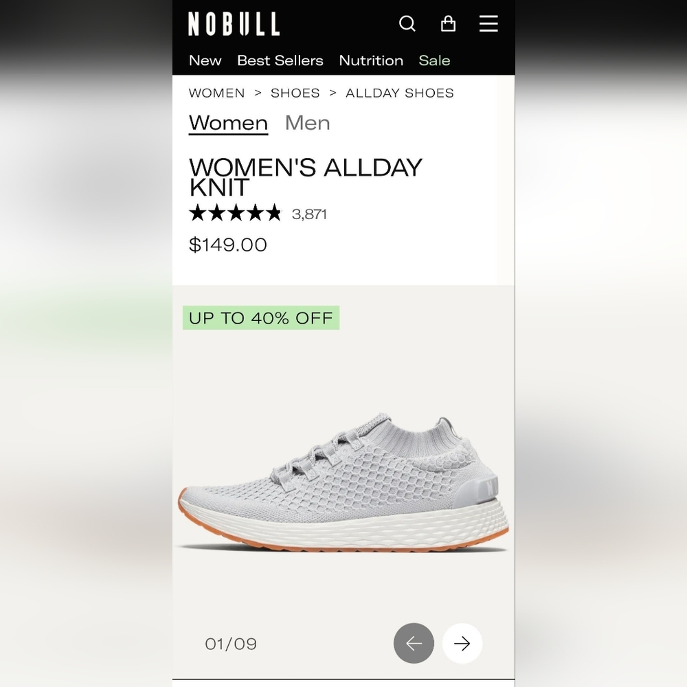 Sz 8 • NOBULL Women's Shoes - Picture 4 of 4